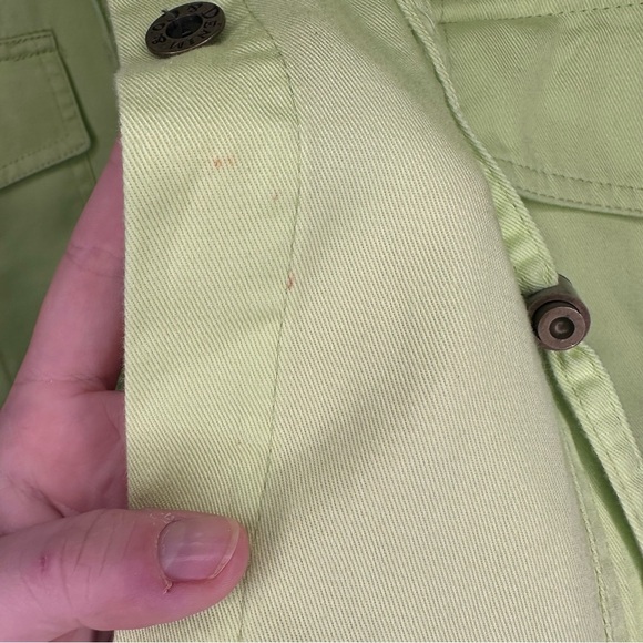 Denim & Co. Utility Field Jacket Light Green Size Small - Picture 3 of 5